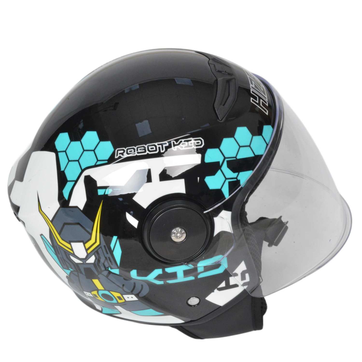 Шлем мото открытый HIZER J511 №2 blue/black (S) детский