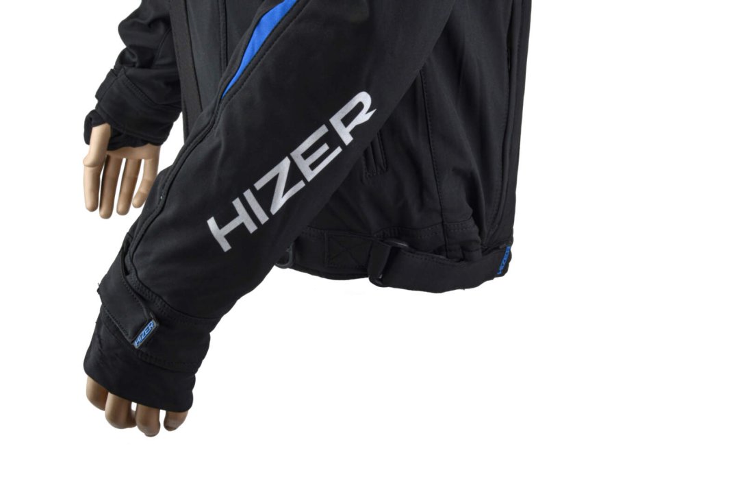 Куртка для снегохода HIZER #2 black-blue (текстиль) (M)