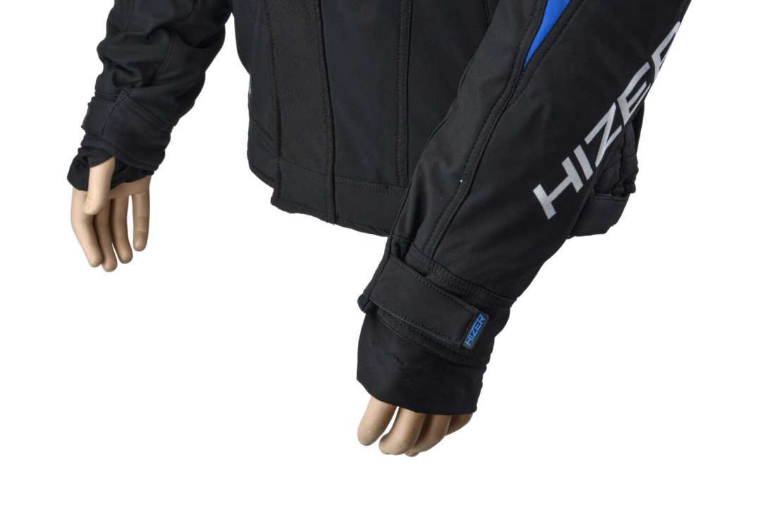 Куртка для снегохода HIZER #2 black-blue (текстиль) (M)